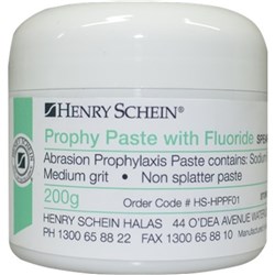 Prophy Paste HENRY SCHEIN Fluoride Medium Spearmint 200g