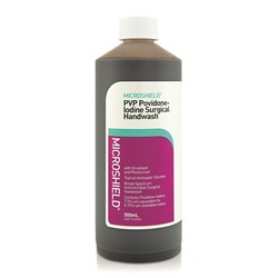 MICROSHIELD PVP Handwash 7.5% Providone Iodine 500ml Bottle