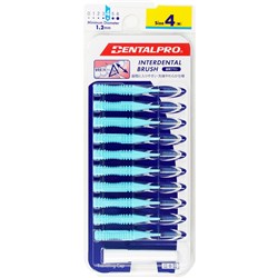 DENTALPRO Interdental Brush #4 1.2mm Blue Pack of 10
