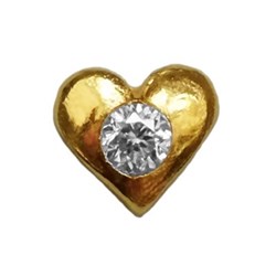 Twinkles Heart with Diamond 0,010ct Gold 22k