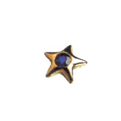 Twinkles Star with Sapphire Gold 22k