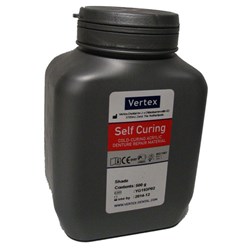 Vertex Self Cure Powder - Shade 4 Clear, 500g Tub