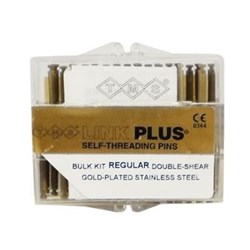 TMS Link Plus Regular 0.675mm Double Shear Gold Pack of 60