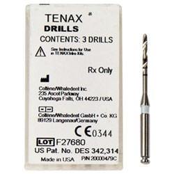 TENAX Drills Size 12 white 1.2mm Pack of 3