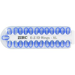 E Z ID Rings for Instruments XLarge Neon Blue Pack of 25