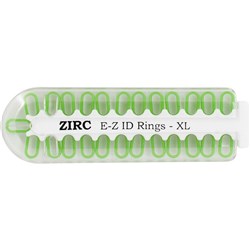 E Z ID Rings for Instruments XLarge Neon Green Pack of 25
