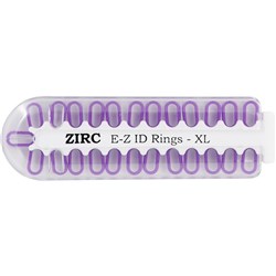 E Z ID Rings for Instruments XLarge Neon Purple Pack of 25