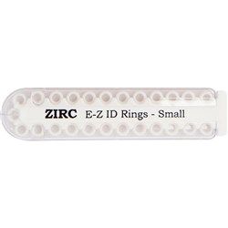 E Z ID Rings for Instruments Small White 3.18mm Pk 25