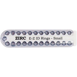 E Z ID Rings for Instruments Small Blue 3.18mm Pk 25