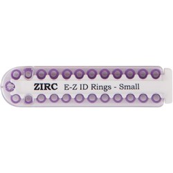 E Z ID Rings for Instruments Small Plum Pack of 25