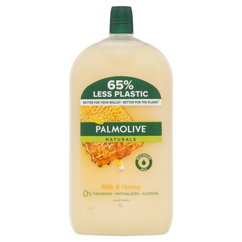 Palmolive Milk and Honey Hand Wash 1L Refill -Pk 3