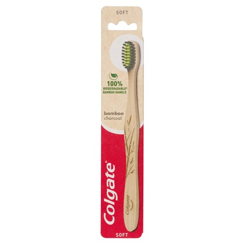 Colgate Bamboo Charcoal Manual Soft Toothbrush x 6
