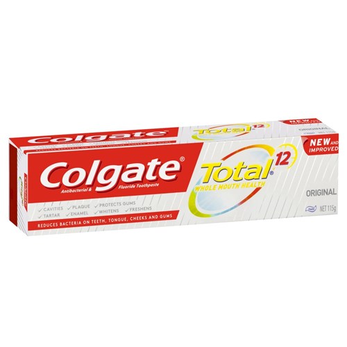 Colgate Total Original Fluoride Toothpaste 115g x 12