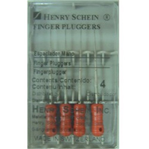 Finger Plugger HENRY SCHEIN 21mm Blue Pack of 4