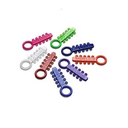AlastiK Easy-To-Tie Ligature Ties Smoke 100/Pk