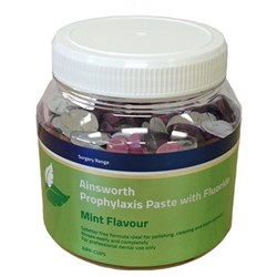 Ainsworth Prophylaxis Paste Cups with Ring - Mint Flavour, 200-Pack