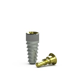 Tapered Internal Implant 3.8 x 9mm Mountless RBT+Laser-Lok