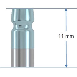 Impression cap long for abut