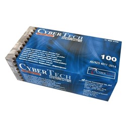 CYBERTECH Latex PF Gloves XLarge Box of 100