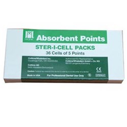 HYGENIC Paper Points Size 20 Sterile Cell Pack Box of 180