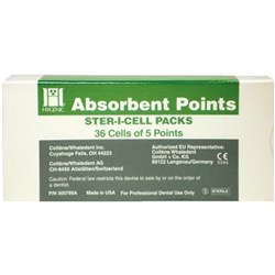 HYGENIC Paper Points Size F Sterile Cell Pack Box of 180