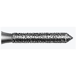 Komet Diamond Bur - 6885-014 - Cylinder Short - Coarse - High Speed, Friction Grip (FG), 5-Pack