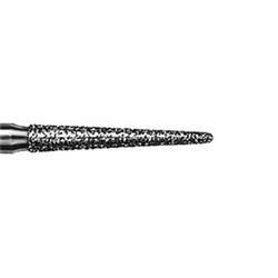 Komet Diamond Bur - 850-016 - Long Round End Taper - Straight (HP), 5-Pack