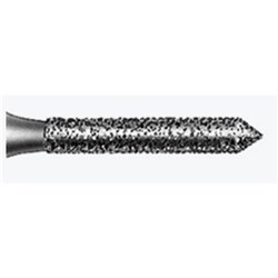 Komet Diamond Bur - 8885-012 - Cylinder Beveled Tip - Fine - High Speed, Friction Grip (FG), 5-Pack