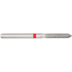 Komet Diamond Bur - 8885-014 - Cylinder Beveled Tip - Fine - High Speed, Friction Grip (FG), 5-Pack