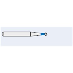 Ecoline Diamond Bur - 801-010 - Round - High Speed, Friction Grip Short (FGS), 50-Pack