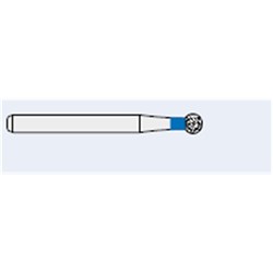 Ecoline Diamond Bur - 801-018 - Round - High Speed, Friction Grip (FG), 50-Pack