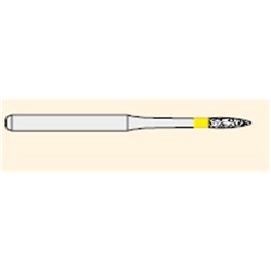 Ecoline Diamond Bur - 832-010 - Long Fine Point - High Speed, Friction Grip (FG), 50-Pack