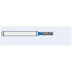 Ecoline Diamond Bur - 835-010 - Short Cylinder - High Speed, Friction Grip (FG), 50-Pack