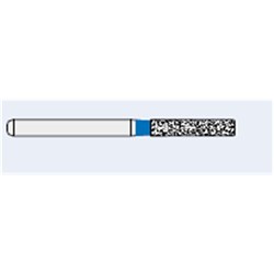 Ecoline Diamond Bur - 837-016 - Long Cylinder - High Speed, Friction Grip (FG), 50-Pack