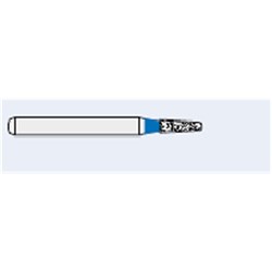 Ecoline Diamond Bur - 845-012 - Short Flat End Taper - High Speed, Friction Grip (FG), 50-Pack
