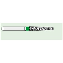 Ecoline Diamond Bur - 848-018 - Long Flat End Taper - High Speed, Friction Grip (FG), 50-Pack