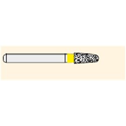 Ecoline Diamond Bur - 849-020 - Short Round End Taper, 50-Pack