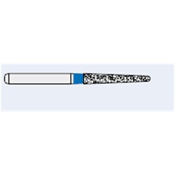 Ecoline Diamond Bur - 850A-012 - Long Round End Taper - High Speed, Friction Grip (FG), 50-Pack