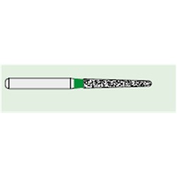 Ecoline Diamond Bur - 850-014 - Long Round End Taper - High Speed, Friction Grip (FG), 50-Pack