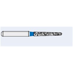 Ecoline Diamond Bur - 850-012 - Long Round End Taper - High Speed, Friction Grip (FG), 50-Pack