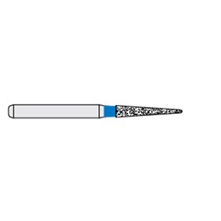 Ecoline Diamond Bur - 858-014 - Pointed - High Speed, Friction Grip (FG), 50-Pack