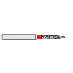 Ecoline Diamond Bur - 862-012 - Flame - High Speed, Friction Grip (FG), 50-Pack