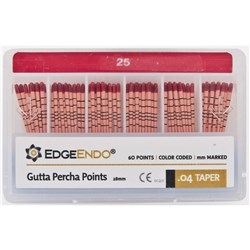 EdgeFILE Gutta Point Size 25 .04 Pack of 60