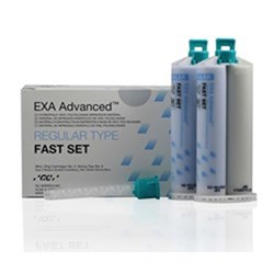GC EXA Advanced - Regular Type - Fast Set - 2 x 48ml Cartridges and 6 Mixing Tips