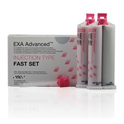 GC EXA Advanced - Injection Type - Fast Set - 2 x 48ml Cartridges and 6 Mixing Tips