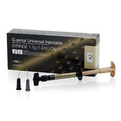 GC GAENIAL Universal Injectable - High Strength Universal Composite - Shade A1 - 1ml Syringe, 2-Pack with 20 Tips