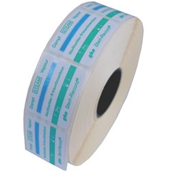 GKE LABEL Green Self Adhesive with Process Indicator x 750