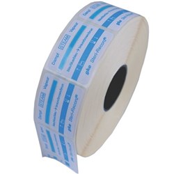 GKE LABEL Blue Self Adhesive with Process Indicator x 750