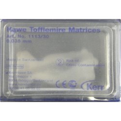 HAWE Tofflemire Matrices #1002 .05mm Thin Pack of 30