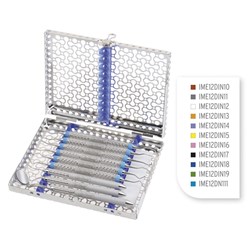 HuFriedyGroup IMS Infinity Cassette - 1/2 DIN - 10 Instrument Cassette - Ocean Blue